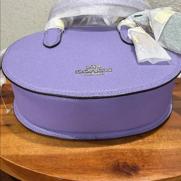 Coach CR253 Blueberry Crossbody In Light Violet NWT - Picture 7 of 12